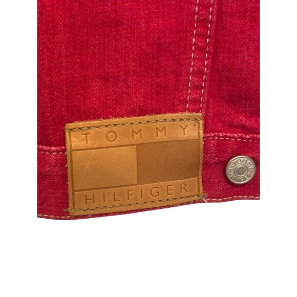 Tommy Hilfiger Womens Pink Denim Jacket S - Picture 5 of 5